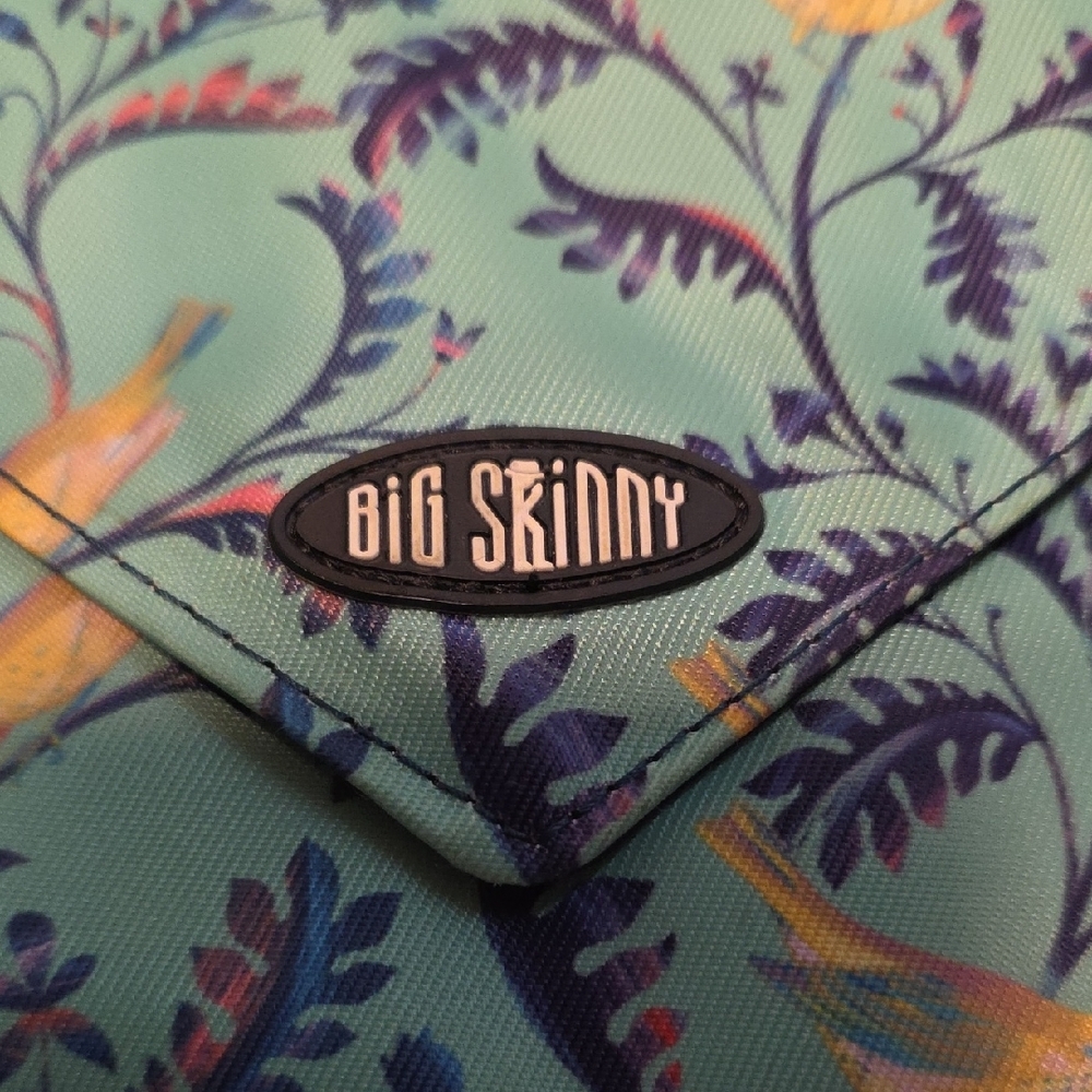 Big Skinny Slimvelope Tri-Fold Checkbook Wallet "Birdsong" Pattern - Picture 4 of 5